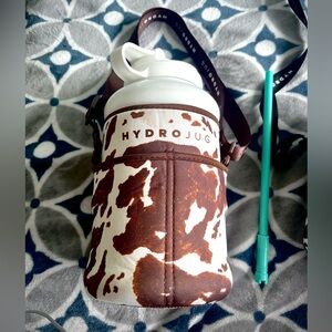 HydroJug with 2 Cow Print Sleeves